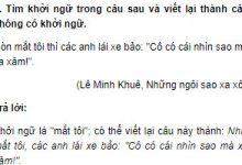 Soạn bài Kiểm tra phần Tiếng Việt Ngữ văn 9 tập 2 (chi tiết)>